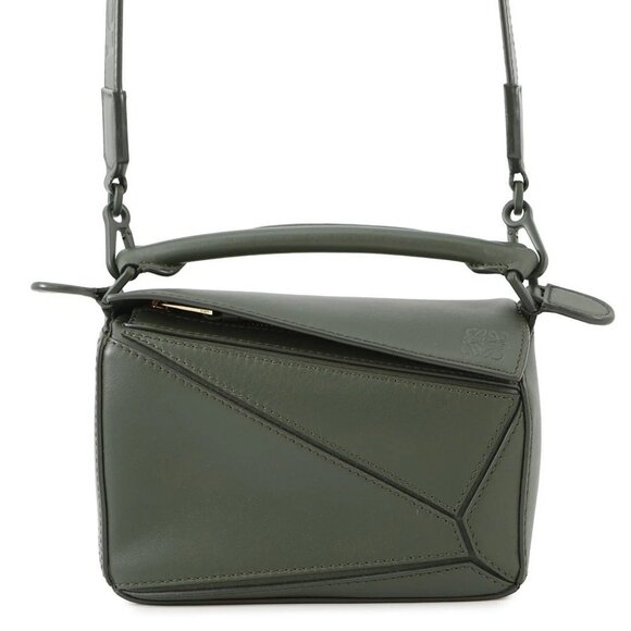 LOEWE Puzzle bag Size Mini Leather Khaki - Picture 1 of 15